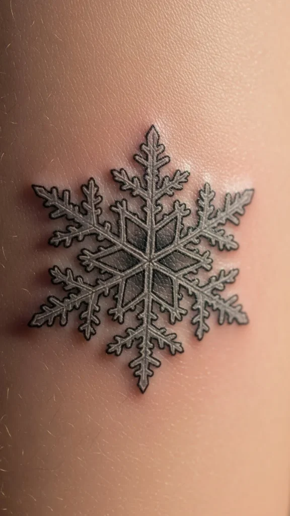 Snowflake With Soft Shadow