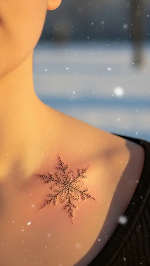 Snowflake on the Collarbone