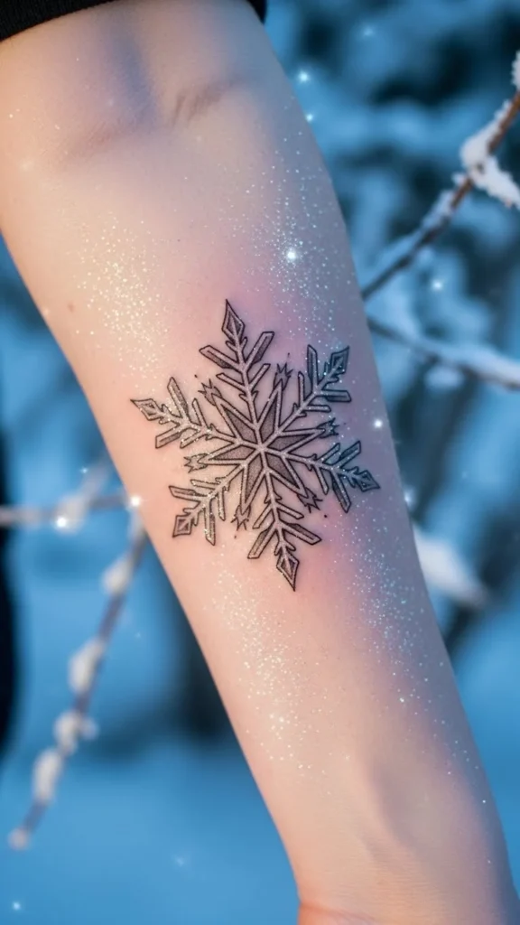Snowflake tattoo