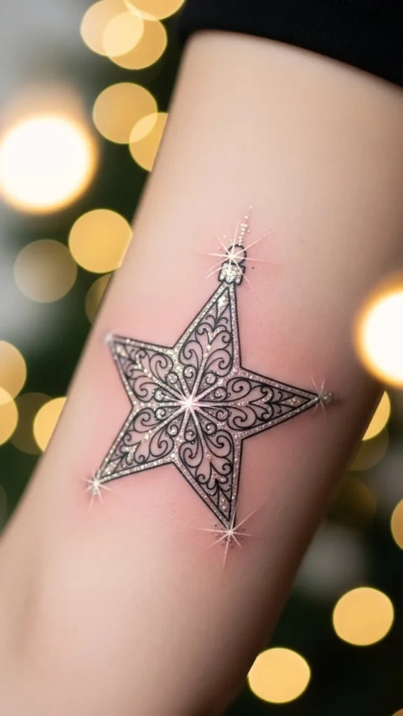 Star Ornament-Inspired Tattoo