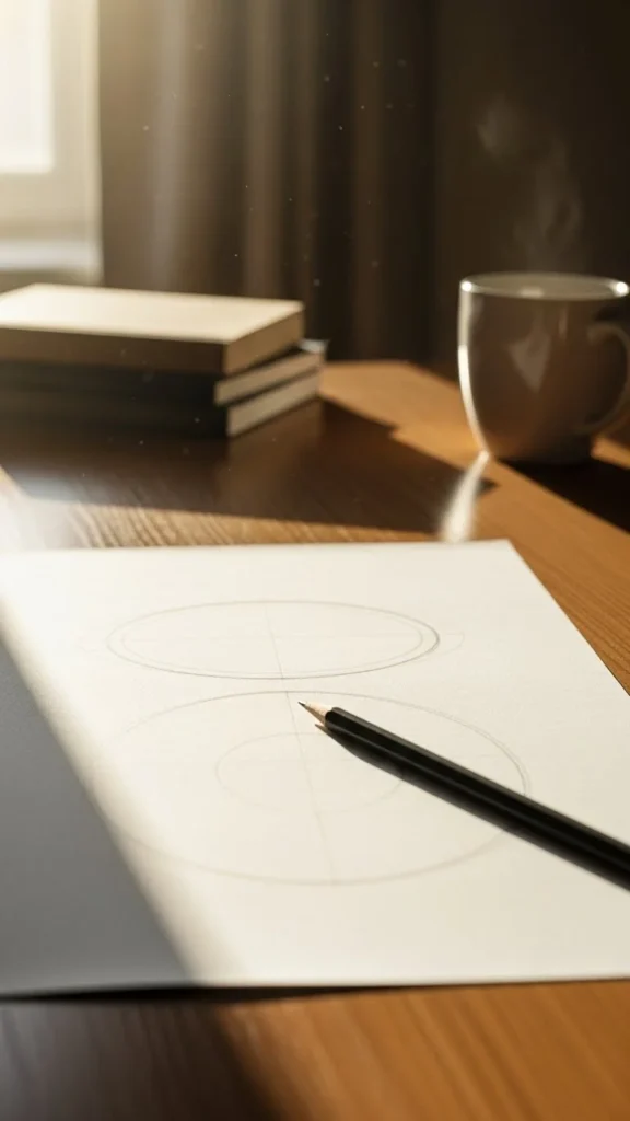 Start With a Light Sketch of the Head Shape