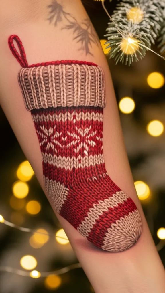 Stocking tattoo