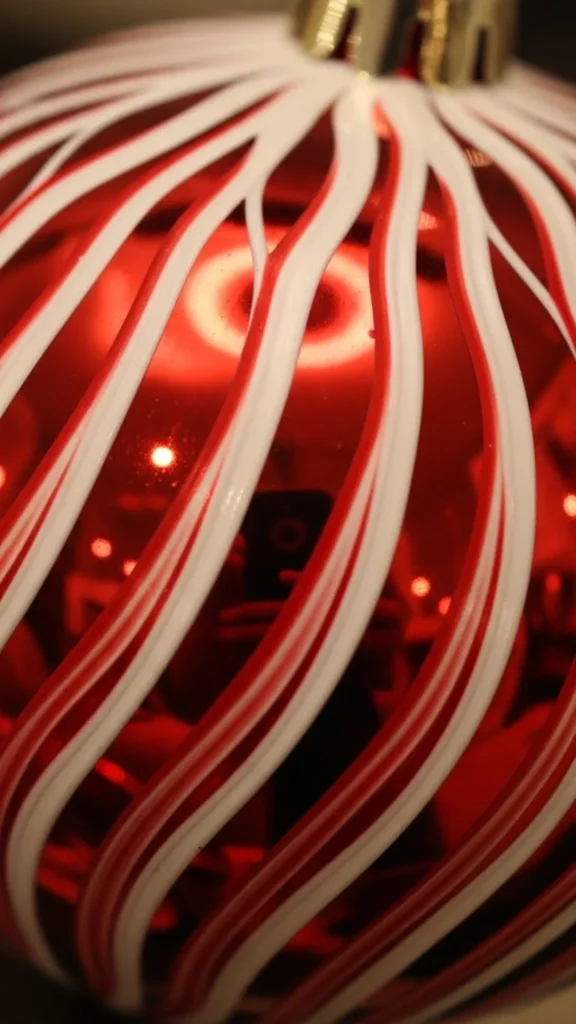 Striped Candy-Style Ornament