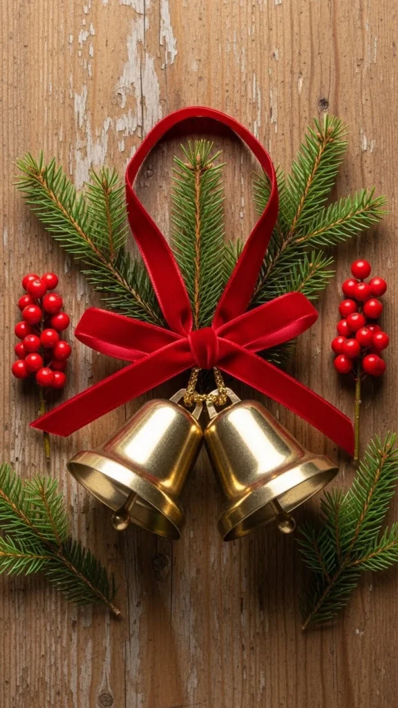 Traditional Holiday Bell Illustration