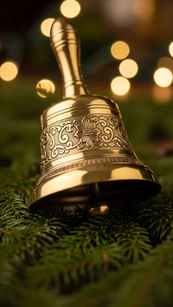 Vintage Brass Christmas Bell