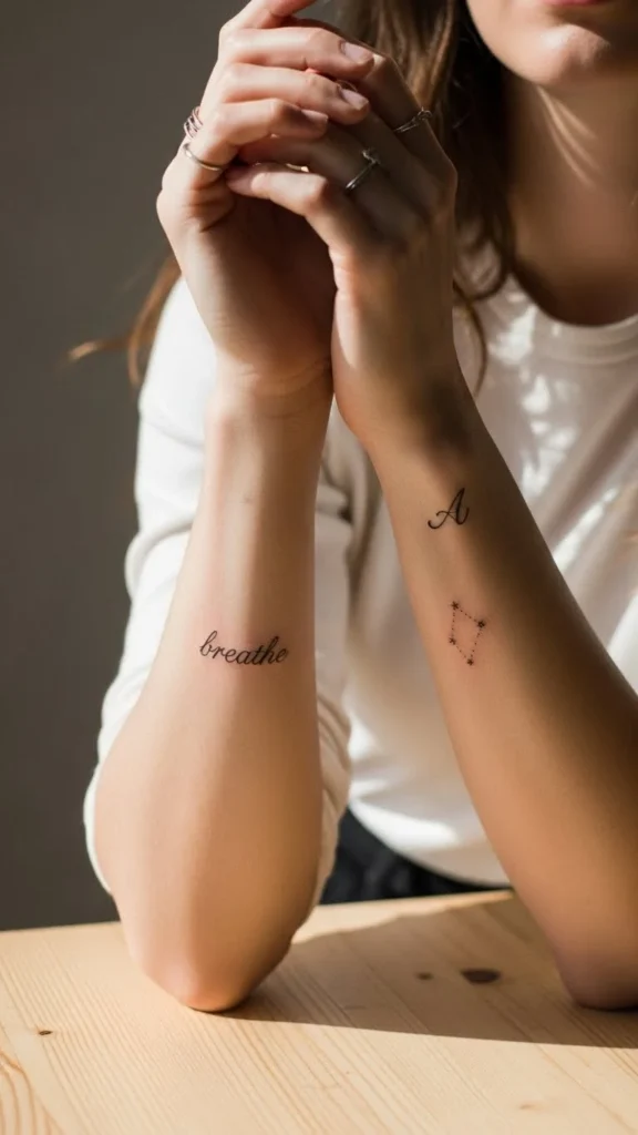 how to choose minimalist tattoo fonts