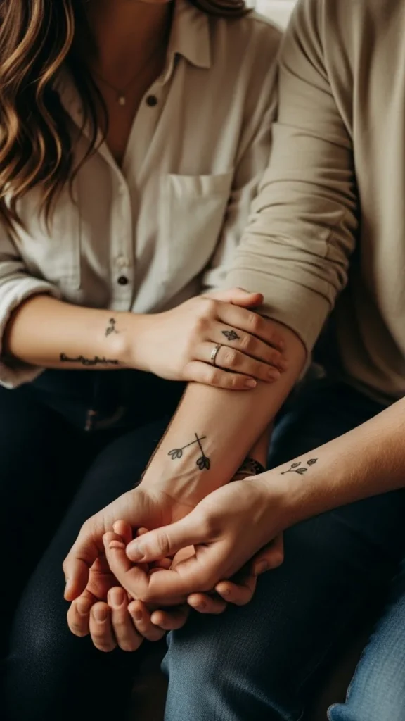 matching couple tattoos