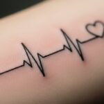 24 Touching Heartbeat Tattoos That Celebrate Life & Love