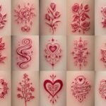 26 Bold Red Ink Tattoos That Amplify Romantic Style