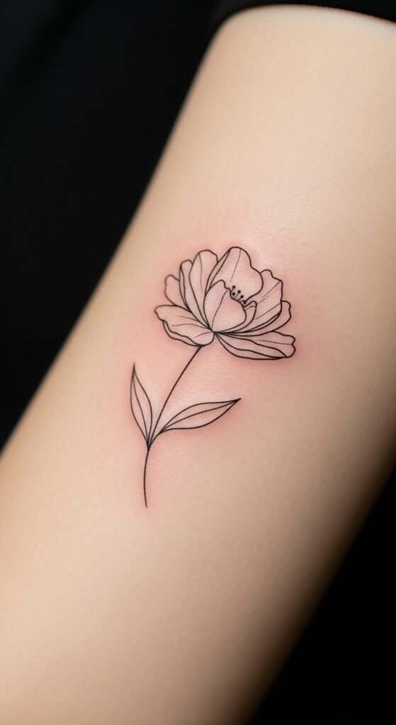 Abstract Flower Outline