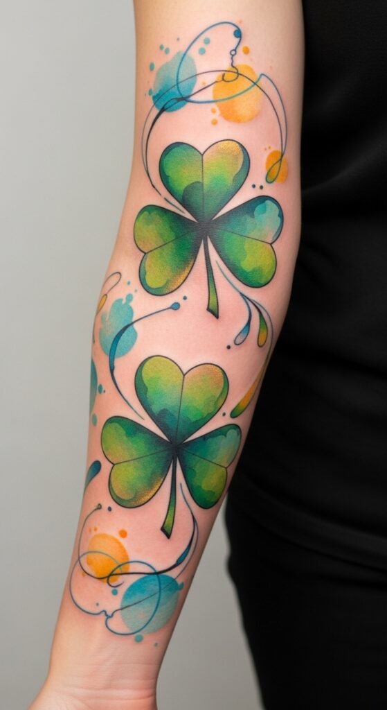 Abstract Shamrock Sleeve
