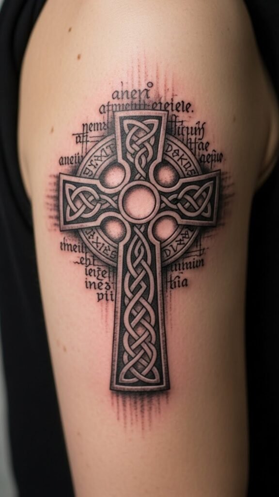 Ancient Script Border Cross