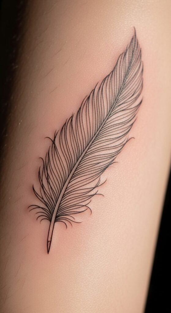 Angel Wing Single Feather