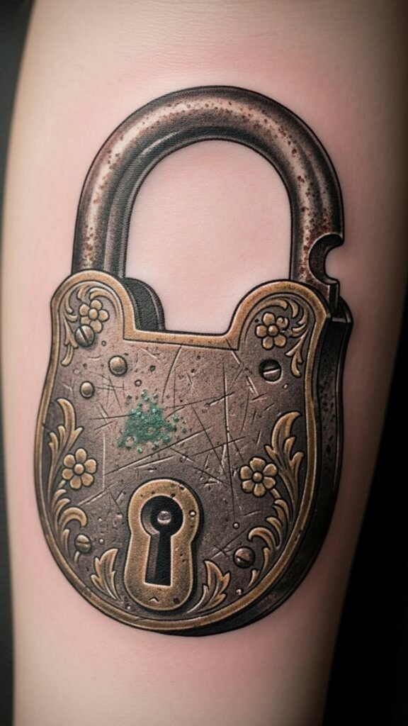 Antique Padlock Design