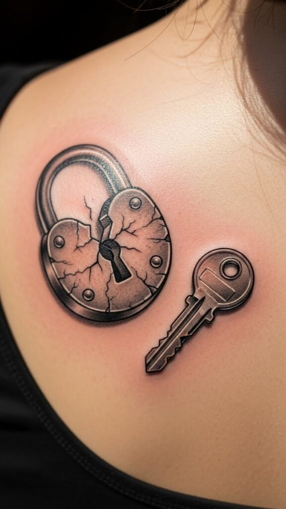 Broken Lock with Whole Key