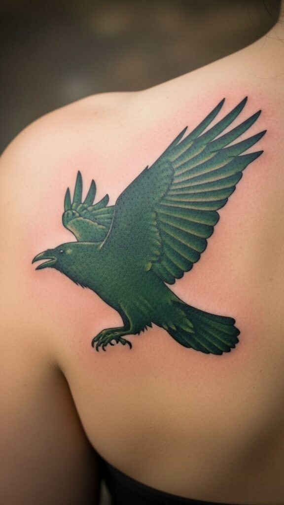 Celtic Raven Silhouette