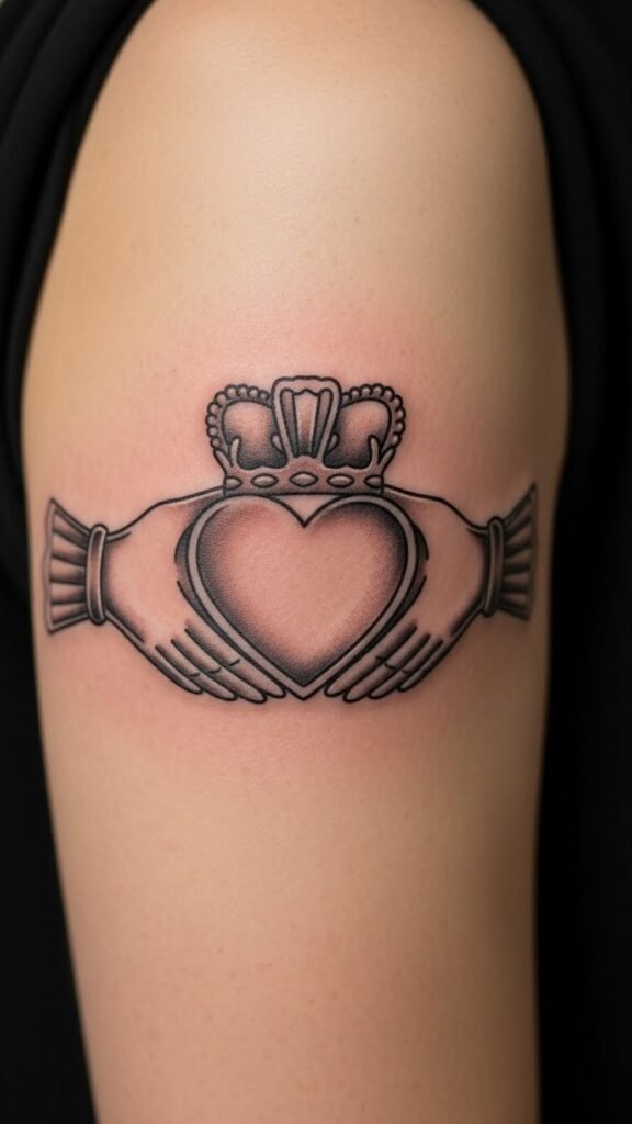 Claddagh Heart Outline