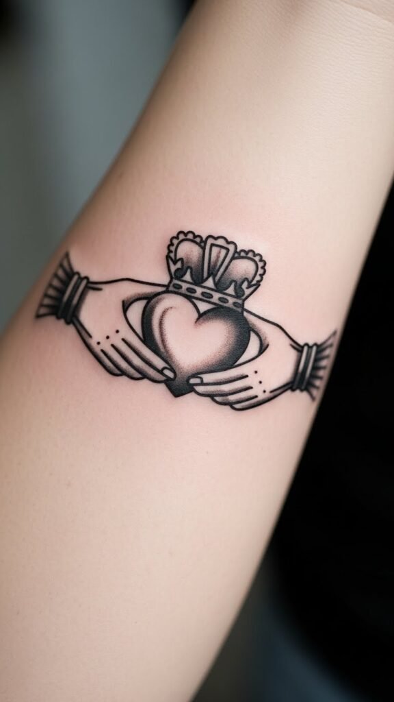 Classic Black Ink Claddagh