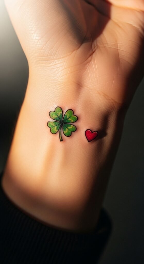 Clover and Small Heart Combo
