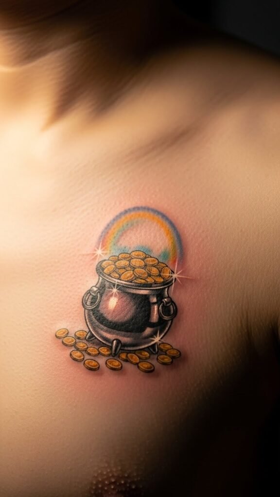 Compact Chest Pot Tattoo