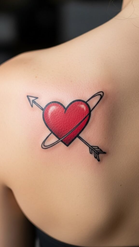 Cupid Heart with Arrow Wrap