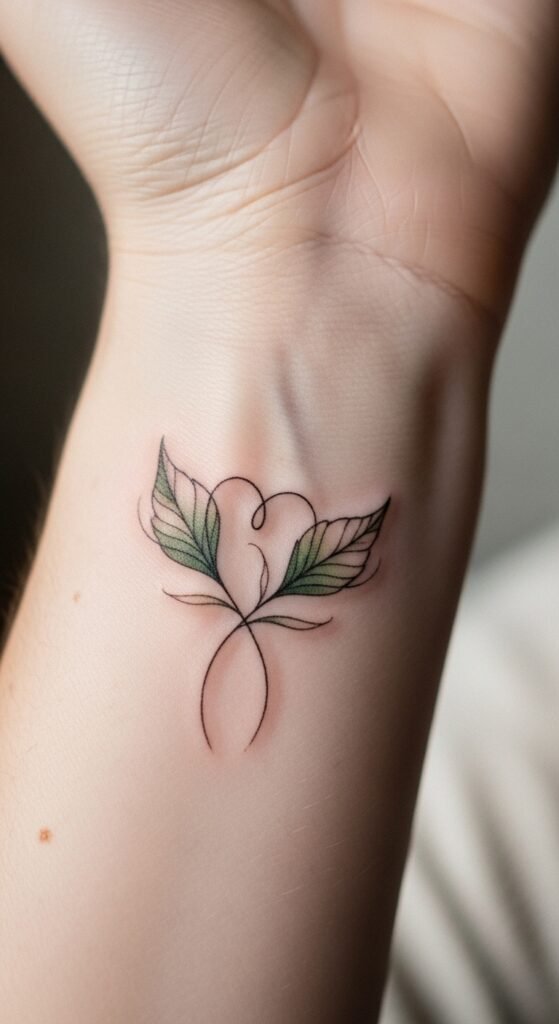 Dainty Leaf Pair