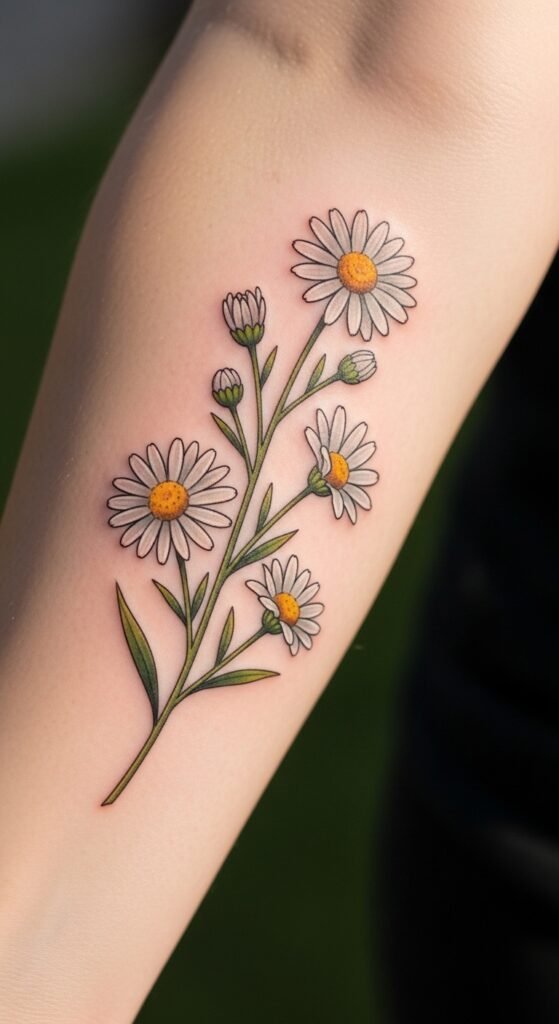 Daisy Sprig on the Forearm
