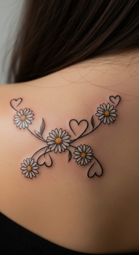 Daisy and Heart Combo
