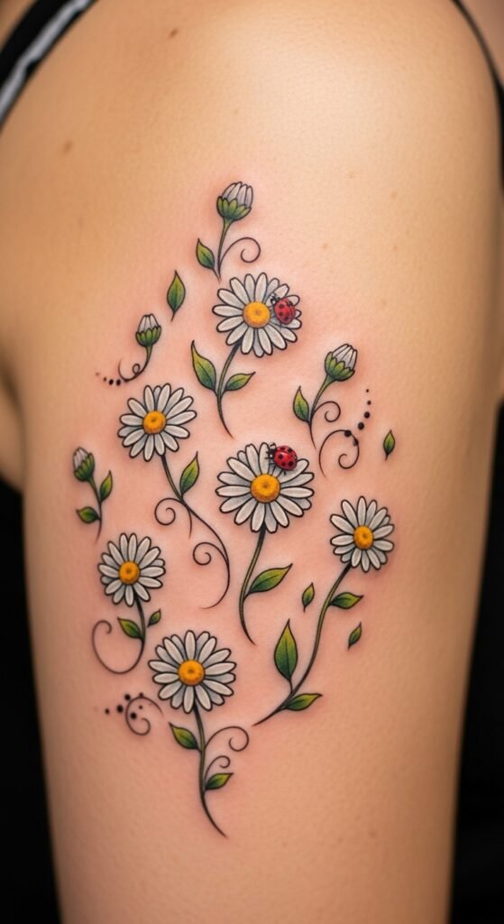 Daisy on the Back of the Arm