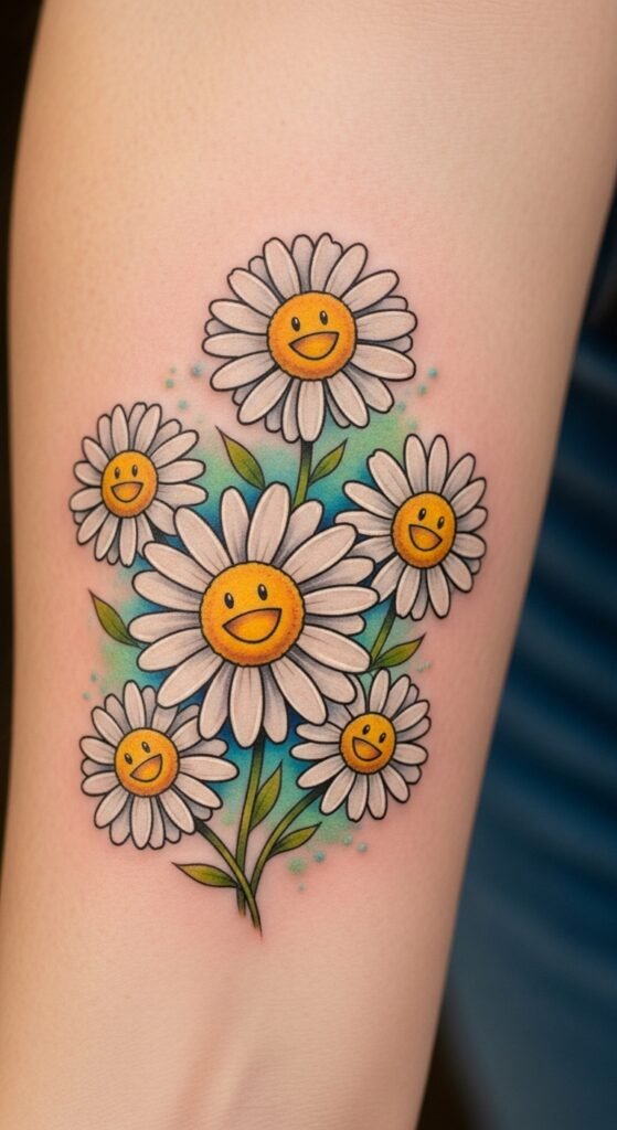 Daisy with a Smiling Face Center