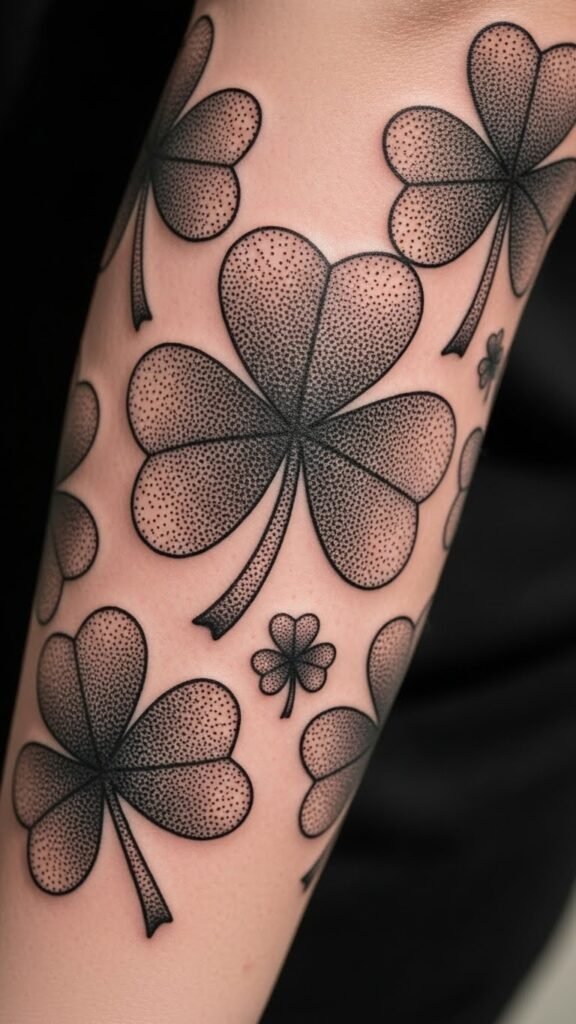 Dotwork Shamrock Sleeve