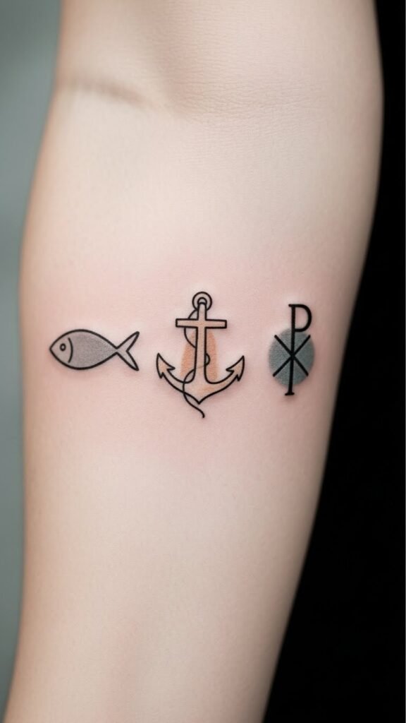 Early Christian Symbol Trio