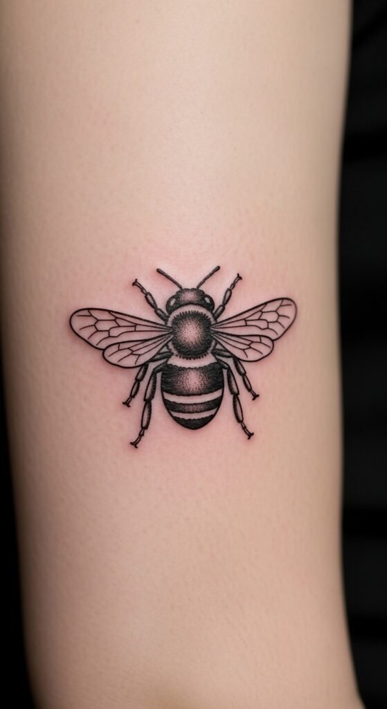 Fine Line Bee Outline
