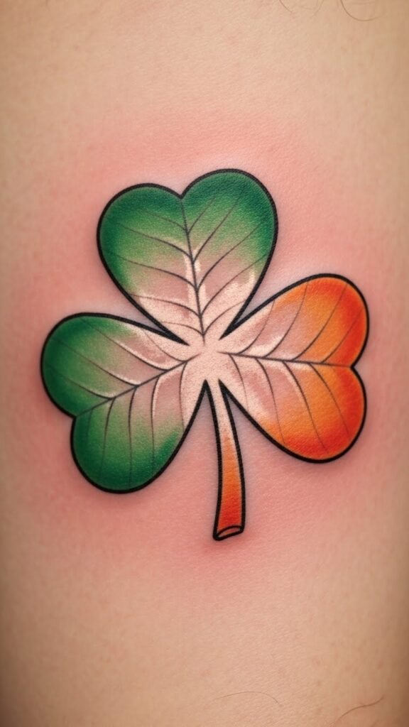 Flag Fade into Shamrock