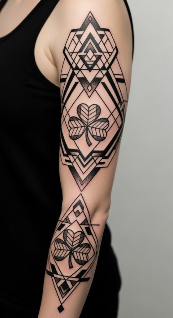 Geometric Shamrock Sleeve