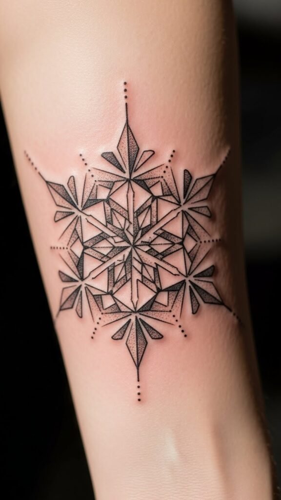 Geometric Snowflake Pattern