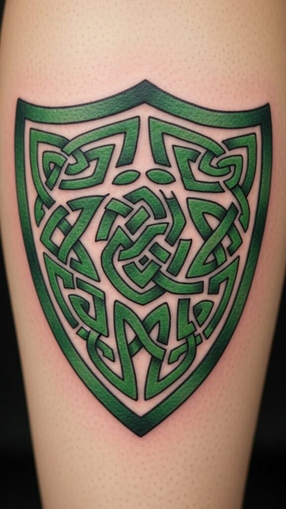 Green Knot Shield Knot