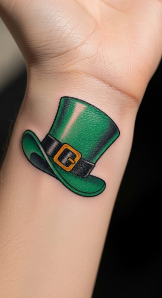 Hat Sitting Askew on the Wrist