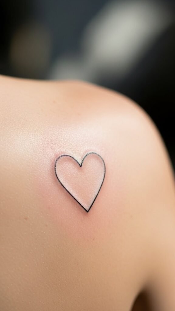 Heart Outline Tattoo