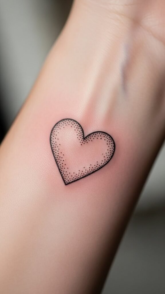 Heart Outline with Dots