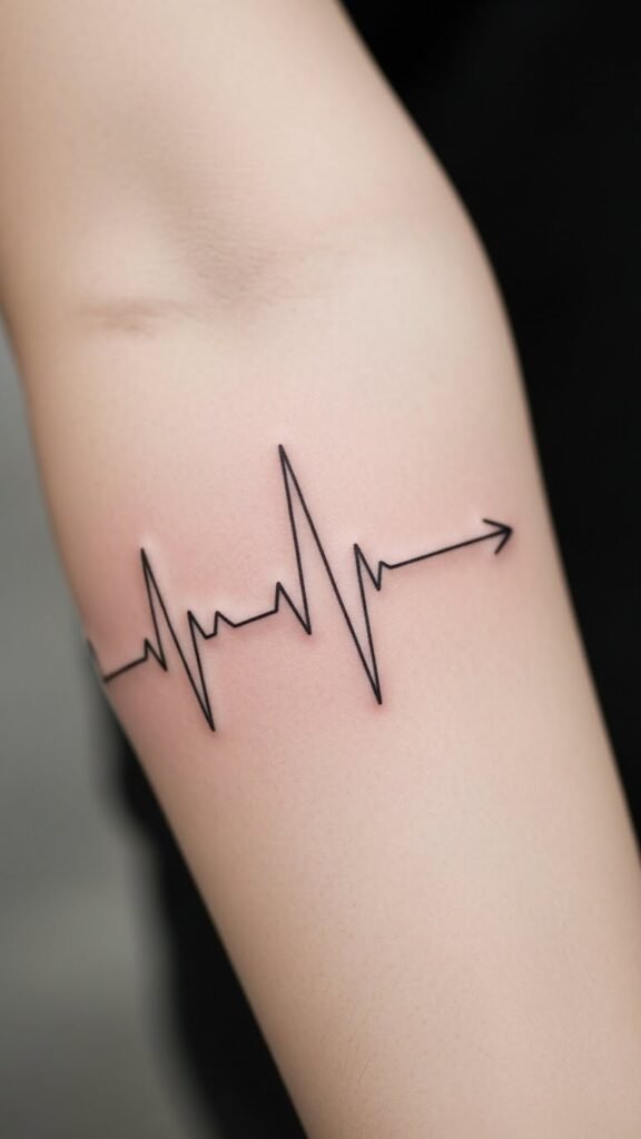 Heartbeat With Arrow Tip