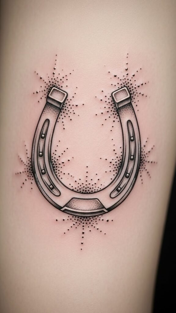 Horseshoe with Tiny Dots