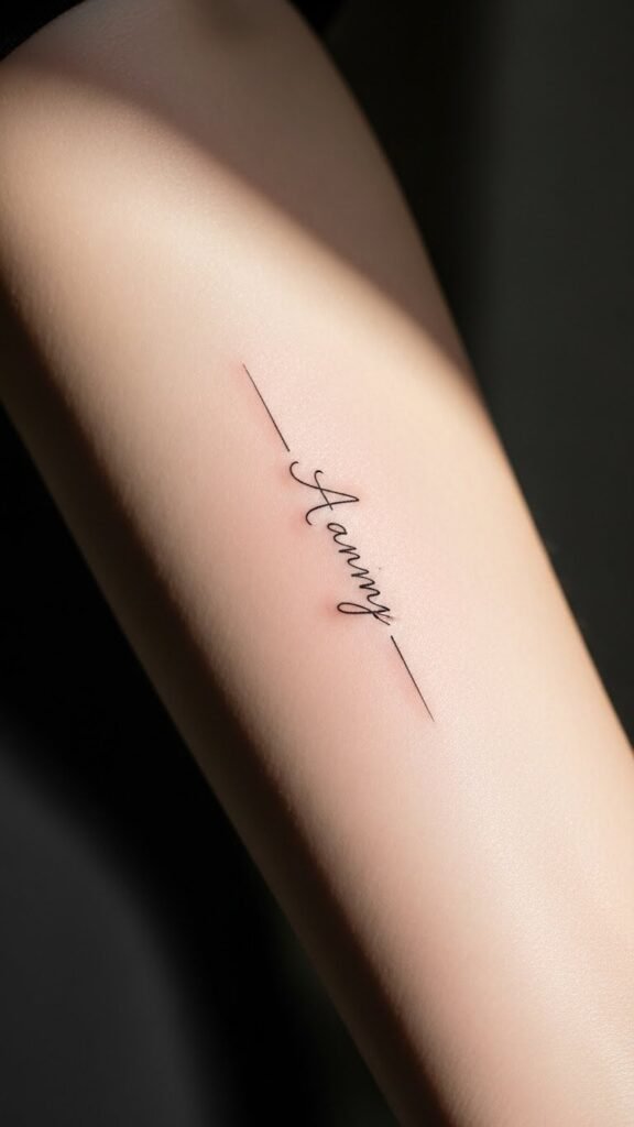 how to make minimalist name tattoos