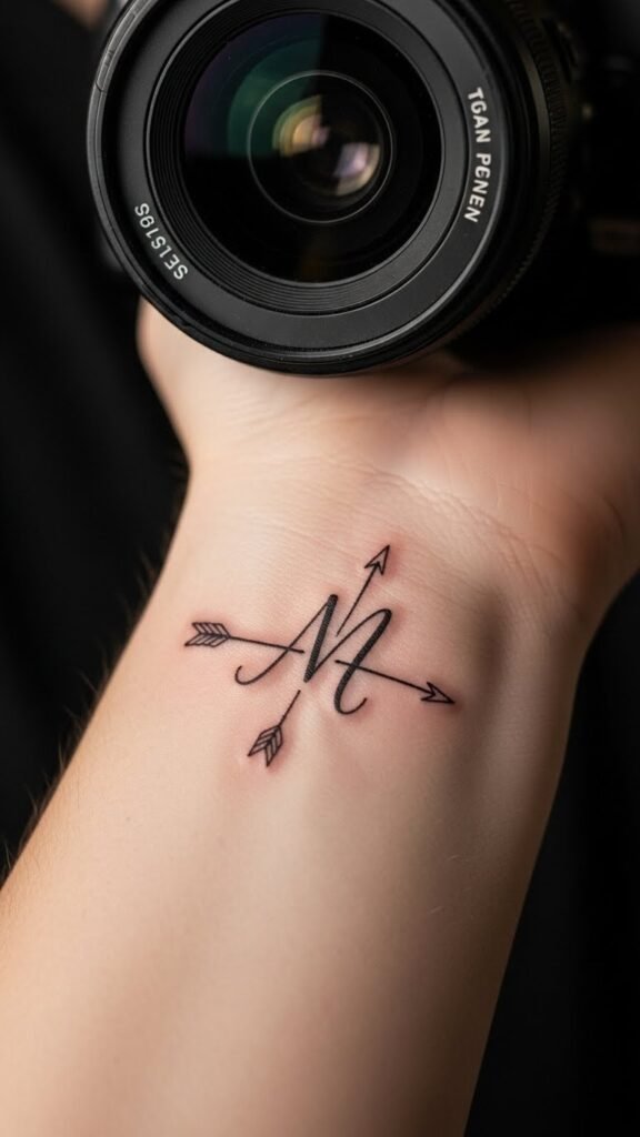 Initial with Arrow Detail