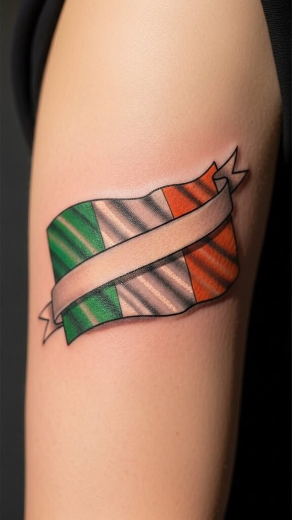 Irish Flag Name Banner