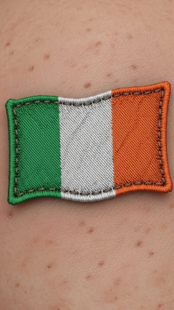 Irish Flag Patch Style