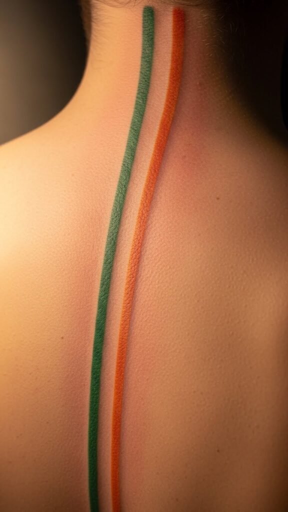 Irish Flag Vertical Spine Accent