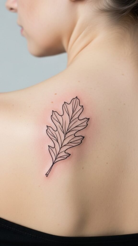 Irish Oak Leaf Outline