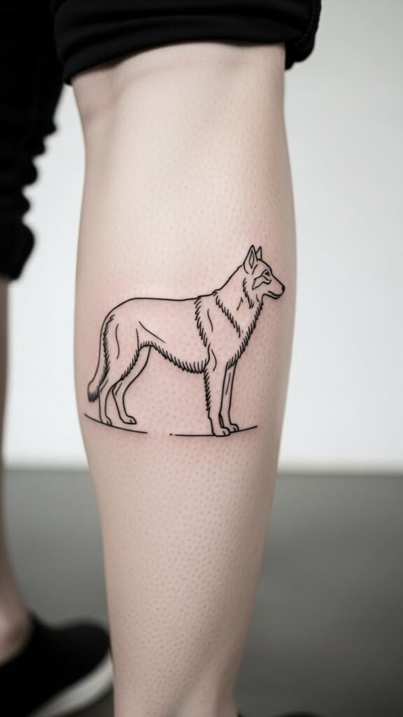 Irish Wolfhound Silhouette