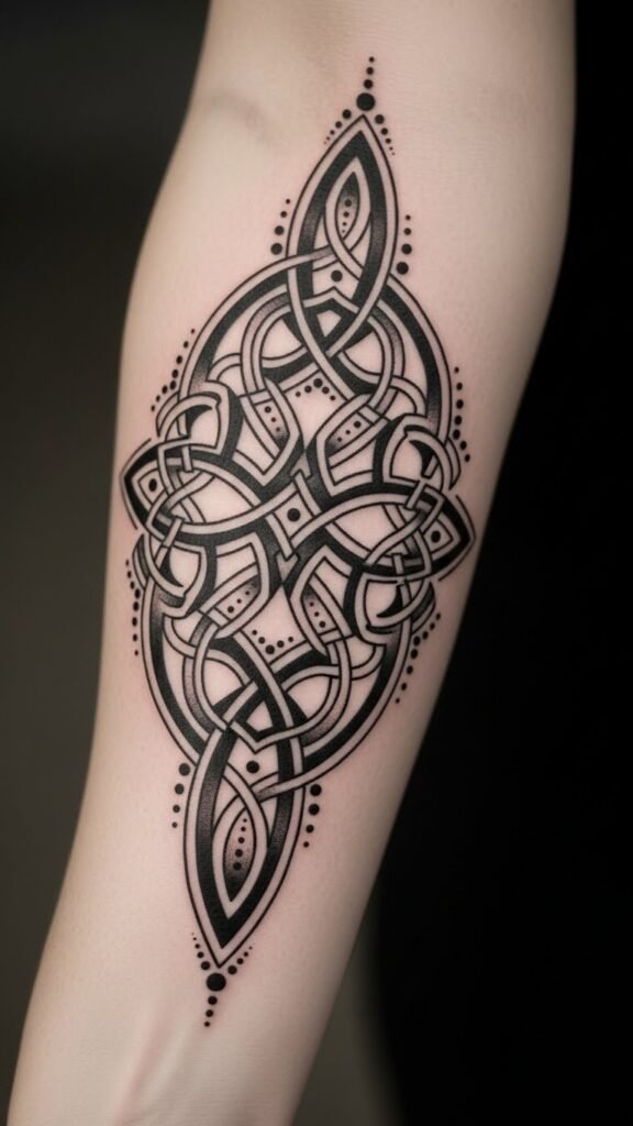 Knot with Dot Accents